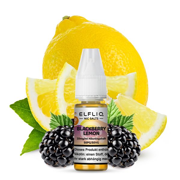 ELFBAR Elfliq <br>Blackberry Lemon 10 mg/ml