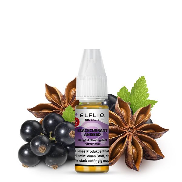 ELFBAR Elfliq <br>Blackcurrant Aniseed 20 mg/ml