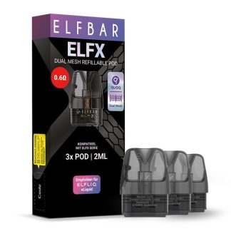 ELFBAR Elfx <br>Refillable Pods 0.6 Ohm