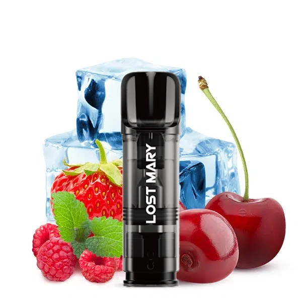 LOST MARY Tappo Pods <br>Strawberry Raspberry Cherry Ice
